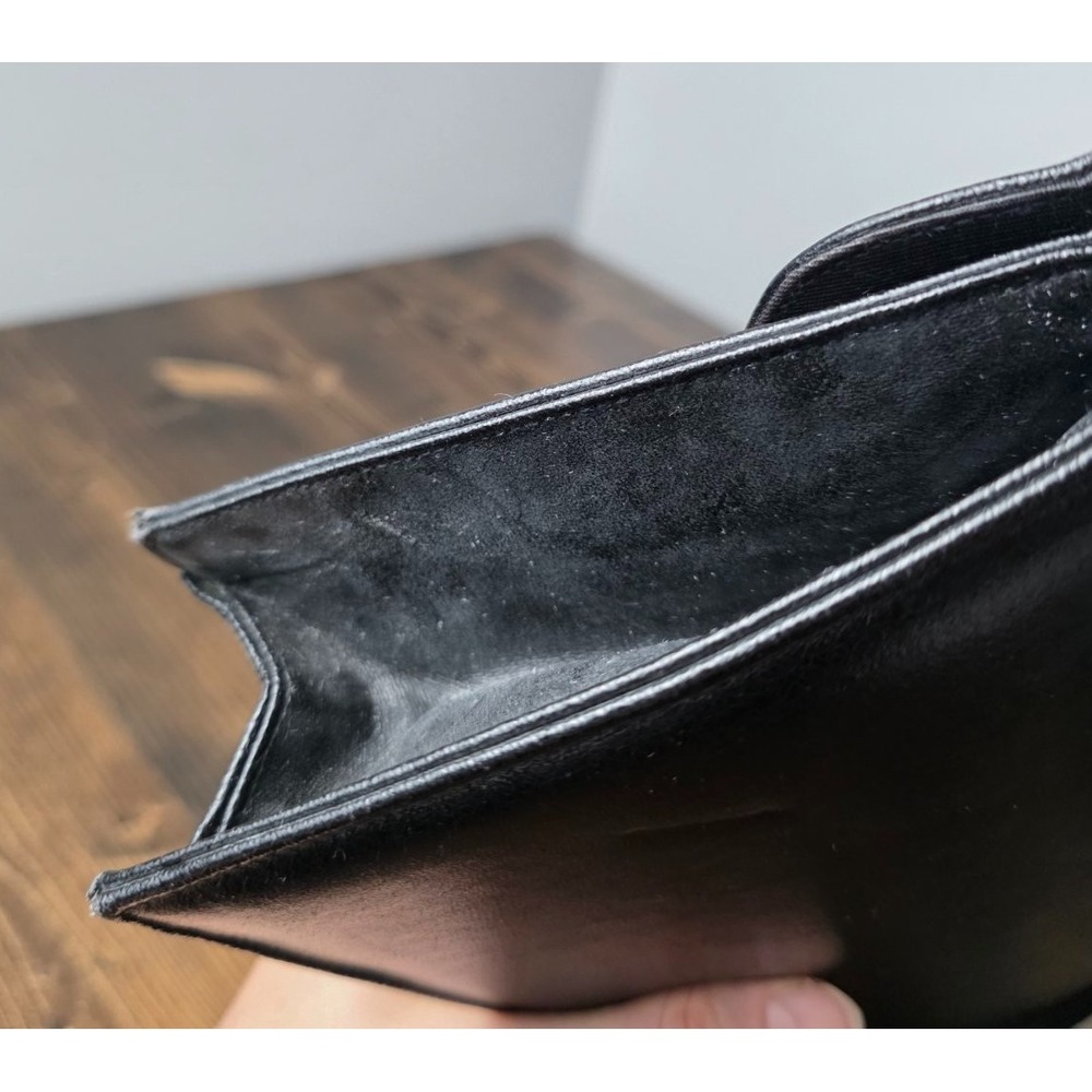 Ande Medium Black Leather Crossbody Bag Purse - Picture 9 of 11